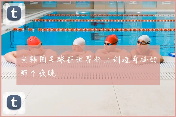 当韩国足球在世界杯上创造奇迹的那个夜晚